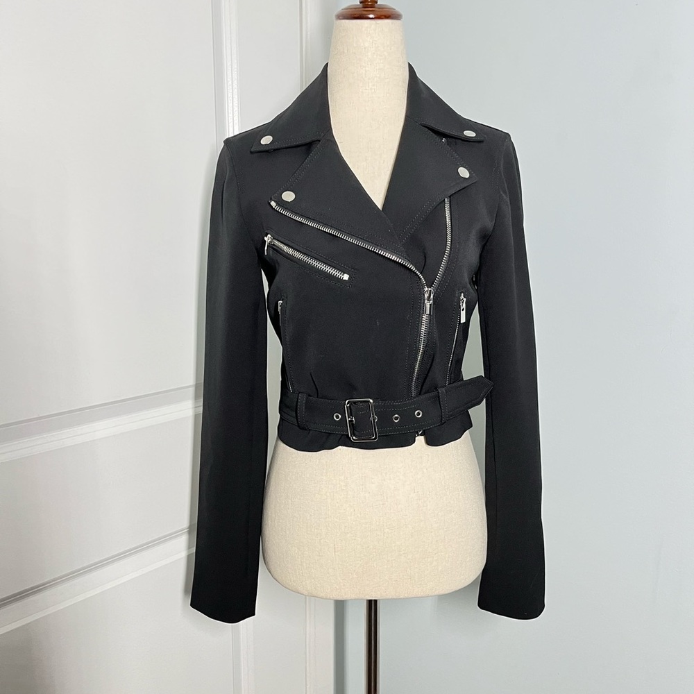 Club Monaco Lacarra Moto Jacket size XS - Picture 4 of 10